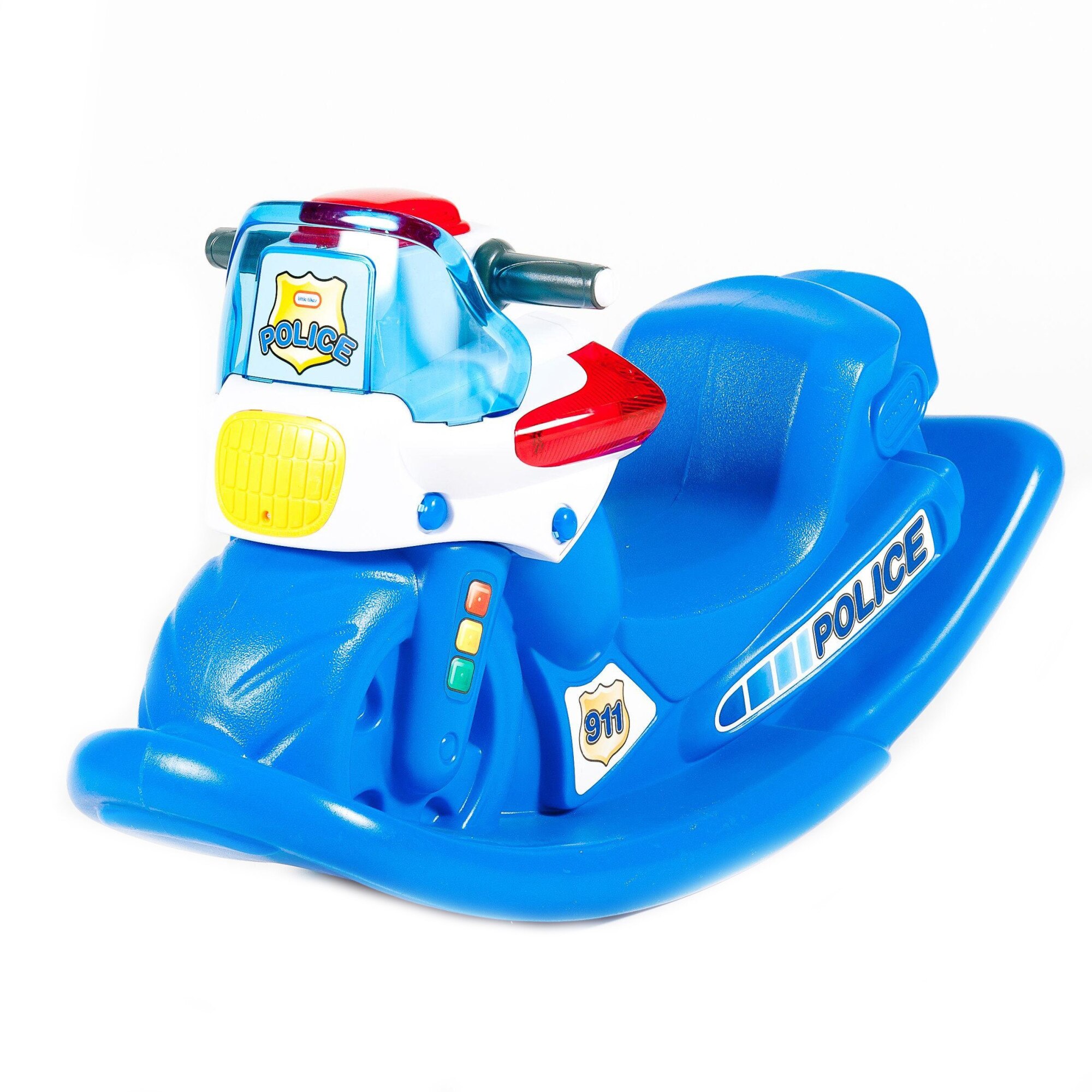 Balansoar masinuta de politie cu sunete Little Tikes