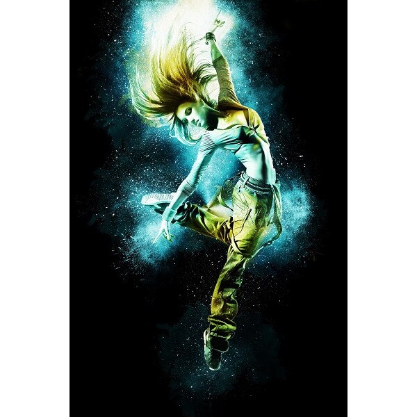 Tablou Canvas, Hip Hop 2, 60 x 90 cm, Rama lemn, Multicolor