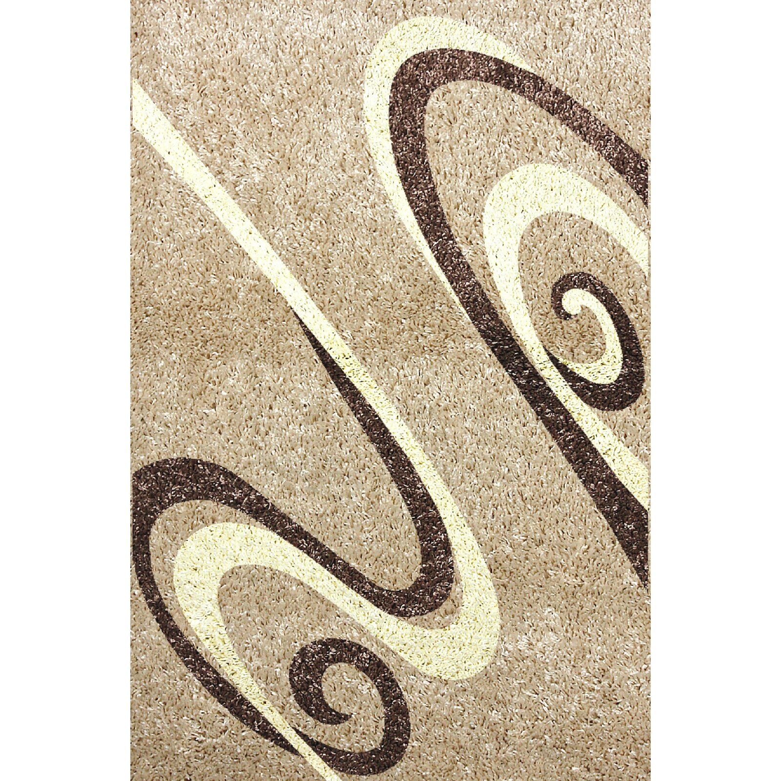 Covor Modern, Fantasy 12517, Bej, 120x170 cm, 2550 gr/mp, 1.2x1.7 Bej/Maro 120.00000000x170.00000000