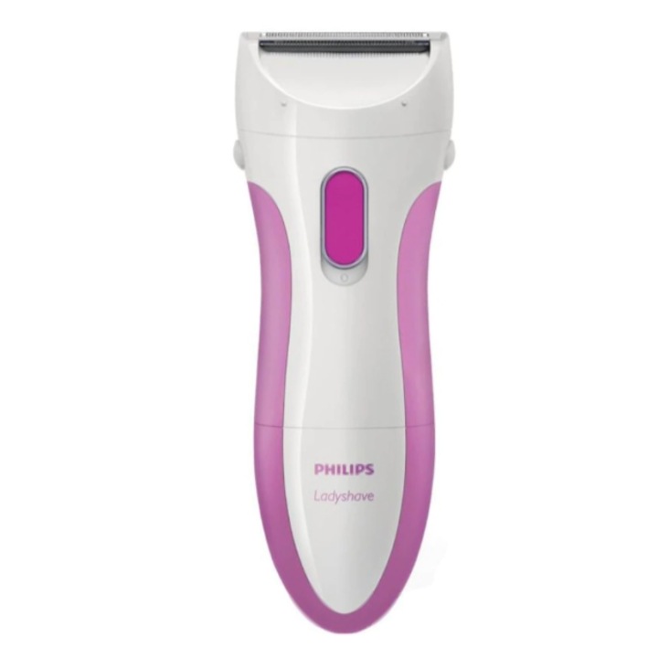 Trimmer Philips Ladyshave HP6341, Wet & Dry, Alb/Violet