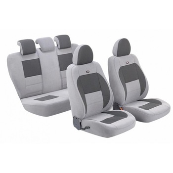 Set huse auto Step, gri, 11 piese Set huse auto Step, gri, 11 piese