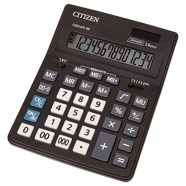 Calculator Citizen de birou cu 14 digiti , CDB1401-BK