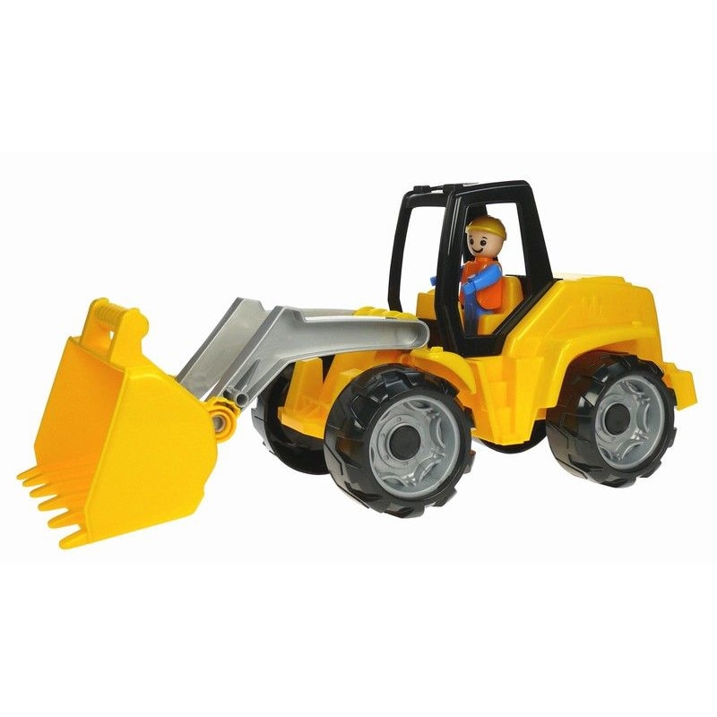 Buldozer din plastic cu figurina Lena