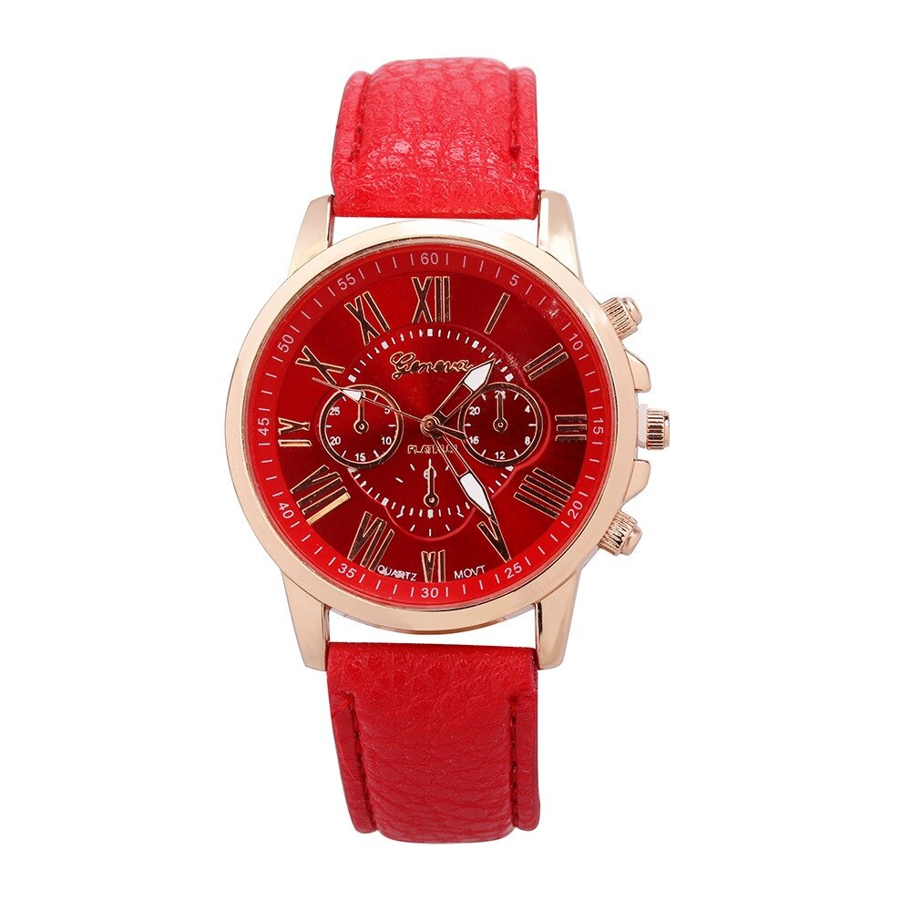 Ceas de dama elegant Geneva s9 rosu