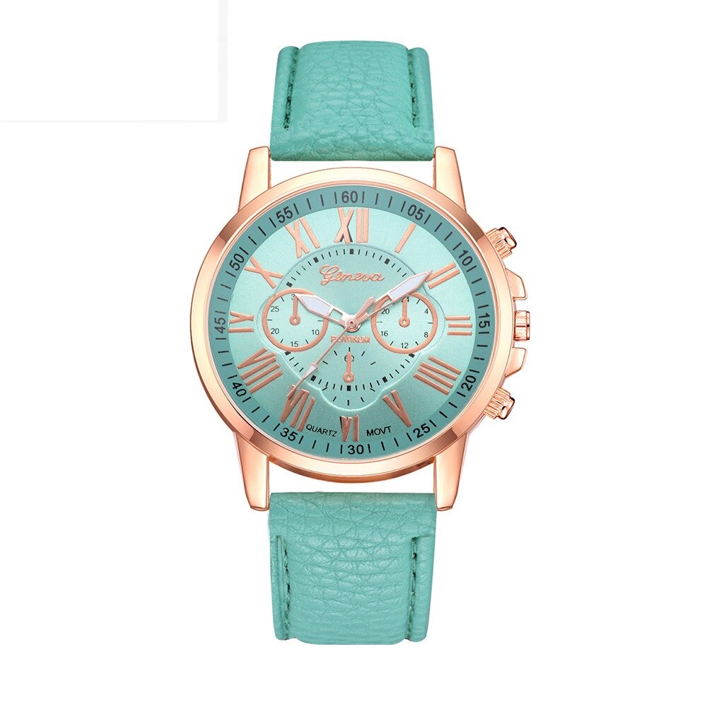 Ceas de dama elegant Geneva x10 turcoaz