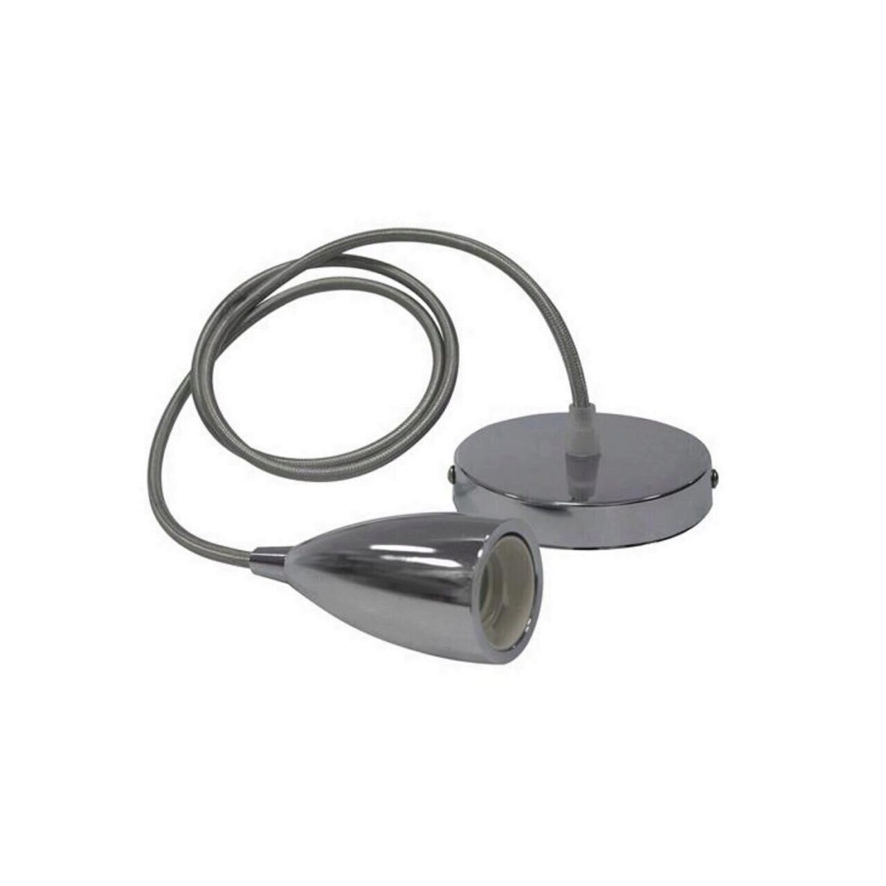 Lampa Pendul suspendat Edison Chrome, max. 60 W