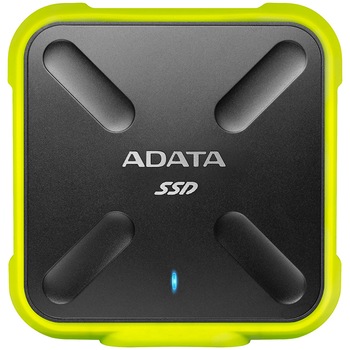 SSD extern ADATA Durable SD700, 512GB USB 3.2, Galben