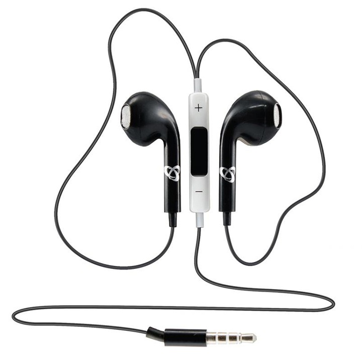 SBOX IEP-204 слушалки с микрофон, черни