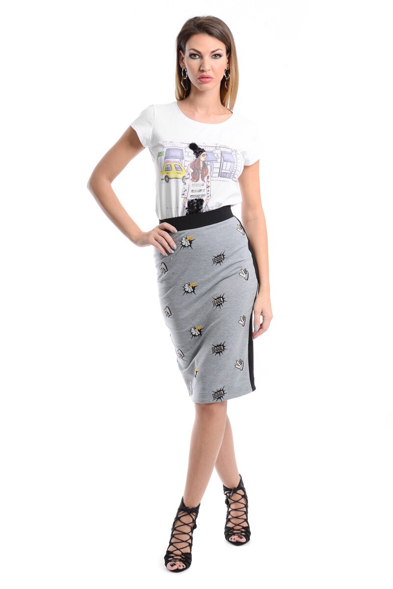 Fusta,URMA, Gri cu negru