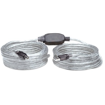 Extender USB 2.0 Hi-Speed AB, Mahattan, M / M, 11m, Argintiu Extender USB 2.0 Hi-Speed AB, Mahattan, M / M, 11m, Argintiu