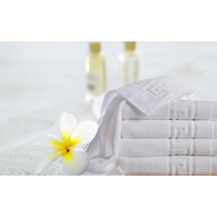 Set 4 prosoape hoteliere,100% bumbac, 620 gr/mp, model grecesc