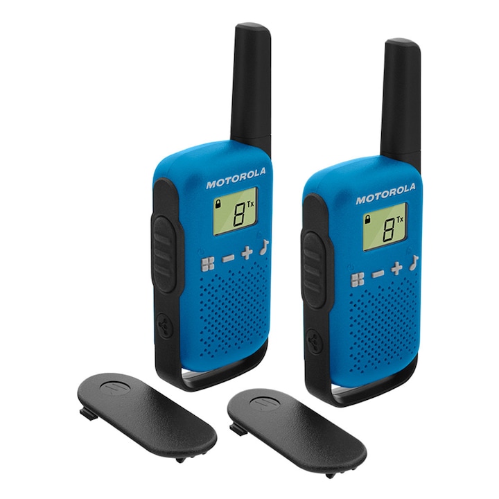 Motorola TALKABOUT TLKR T42 adó-vevő készülék, 1 PÁR, Kék