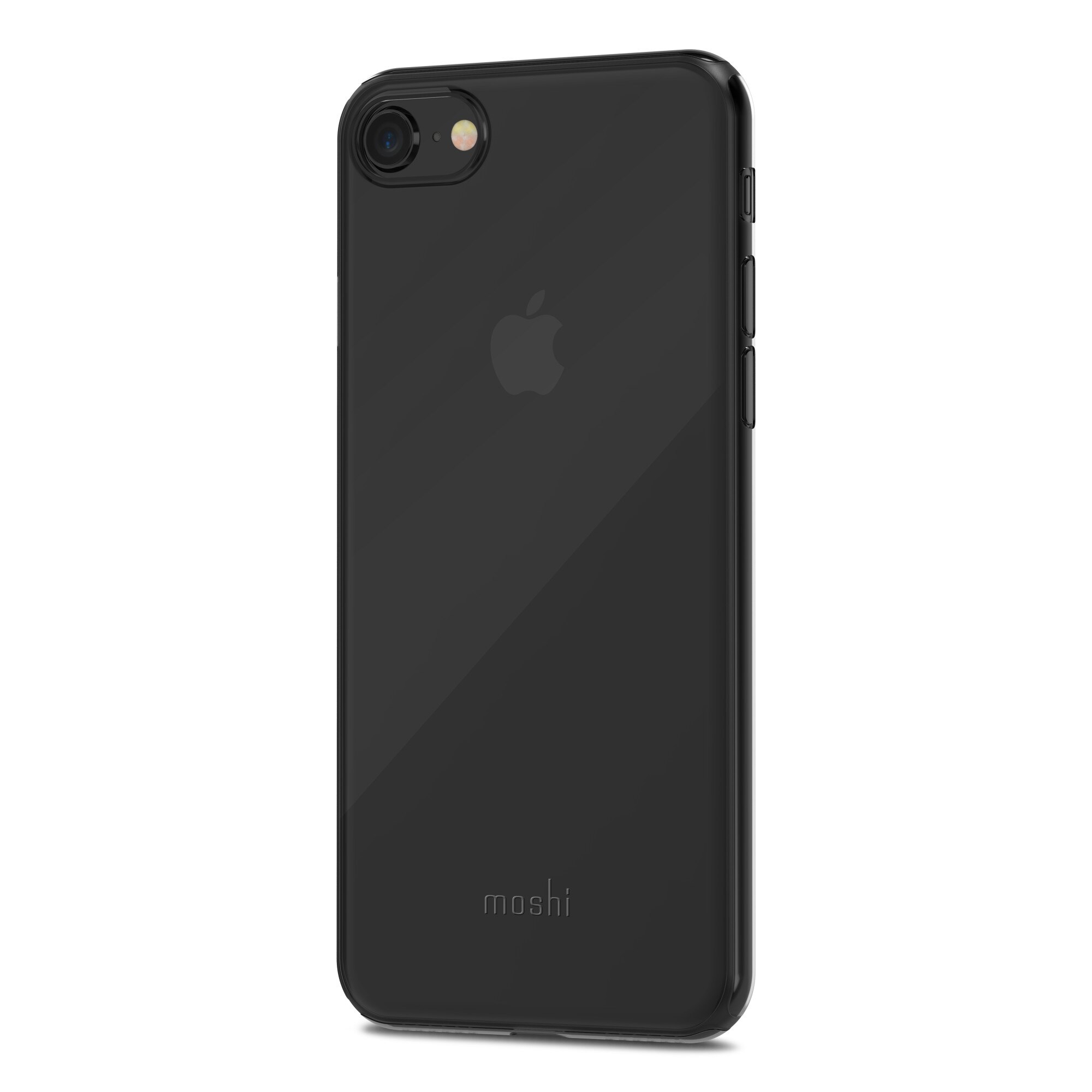 Husa slim Moshi SuperSkin pentru iPhone 7, iPhone 8, negru transparenta