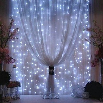 Instalatie , Craciun tip Perdea, 3m x 3 m, 320 LED-uri, ALB RECE Instalatie , Craciun tip Perdea, 3m x 3 m, 320 LED-uri, ALB RECE