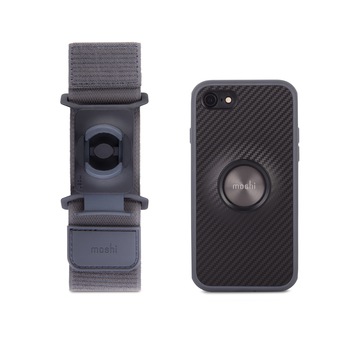 Kit alergare, running kit Moshi, carcasa Endura + suport brat, iPhone 7, iPhone 8, bonus folie protectie Kit alergare, running kit Moshi, carcasa Endura + suport brat, iPhone 7, iPhone 8, bonus folie protectie