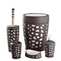 set 5 piese accesorii de baie maro cu crem  imagen 18_2_
0