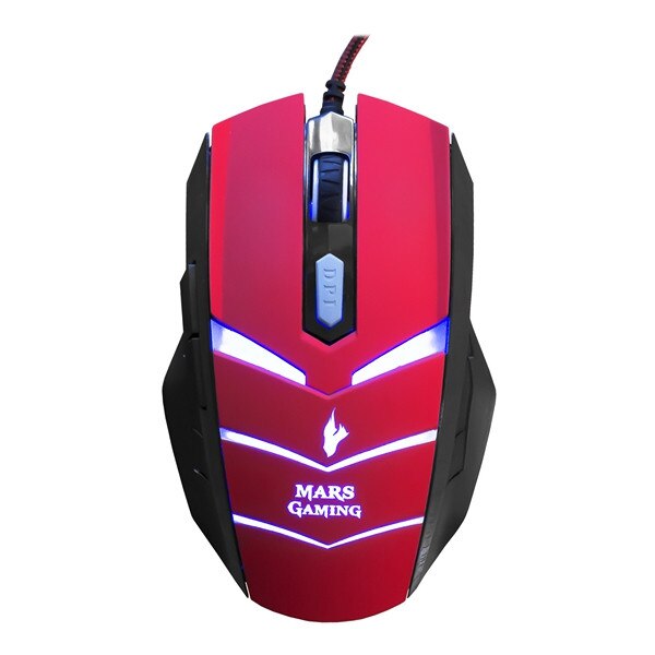 Mouse Gaming Tacens MMVU1, USB, 5000 dpi, Negru/Rosu