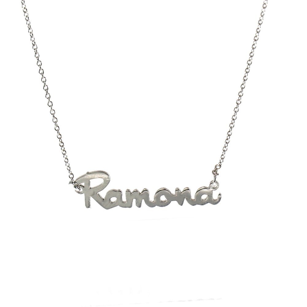 Colier IJOO din argint 925, lungime 45cm, cu nume - Ramona