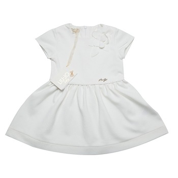 Rochie LIU JO, alba, detaliu 3D floare, 18 luni, 86 cm Rochie LIU JO, alba, detaliu 3D floare, 18 luni, 86 cm