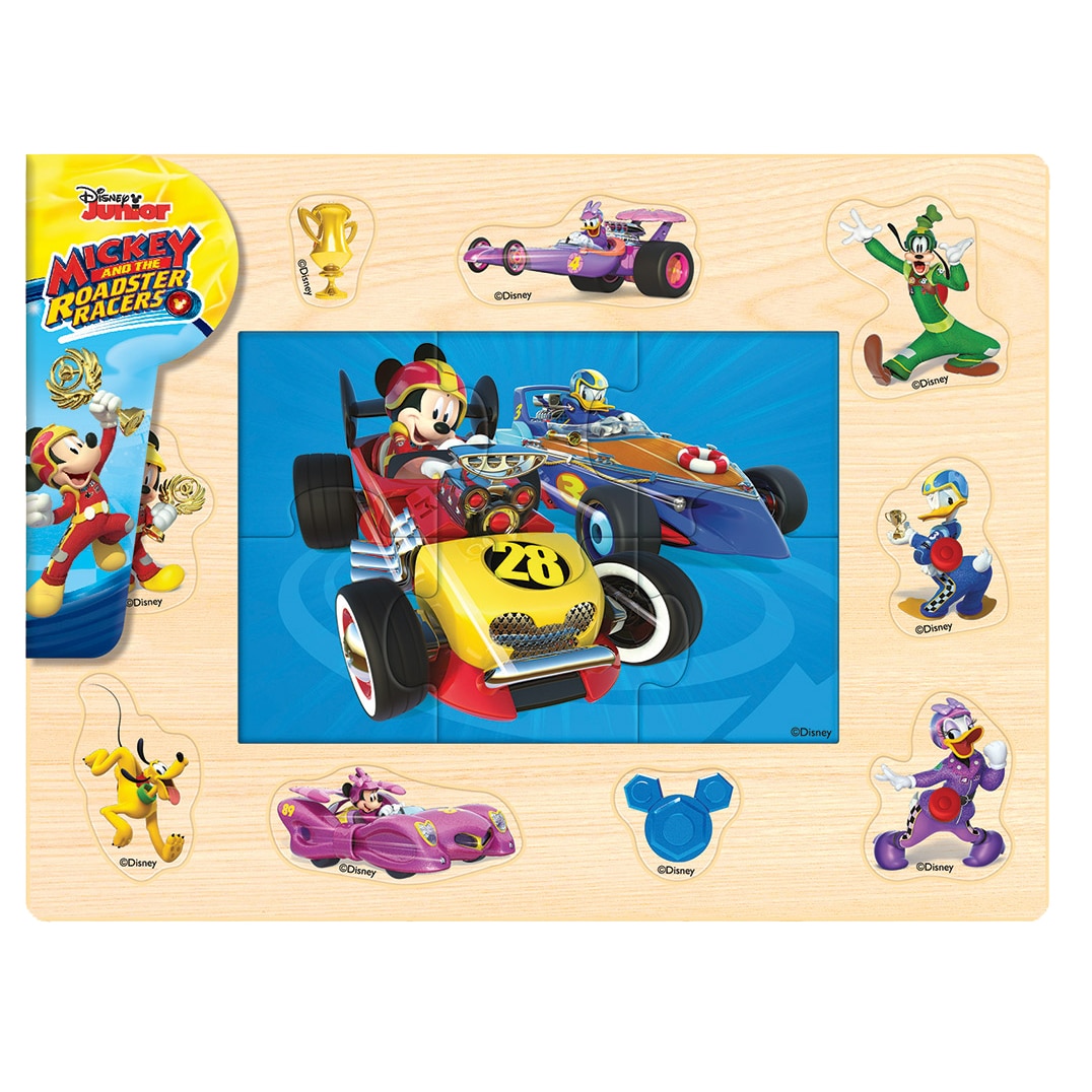 Puzzle Brimarex din lemn, 1576309, Mickey, 16 elemente