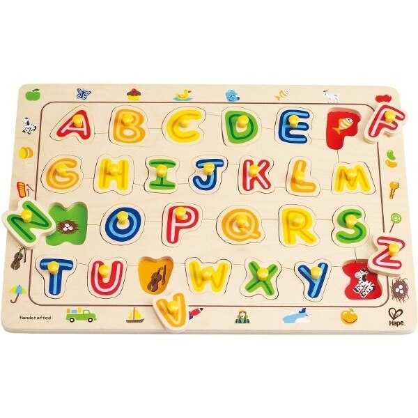 Puzzle Hape, Alfabet, Multicolor
