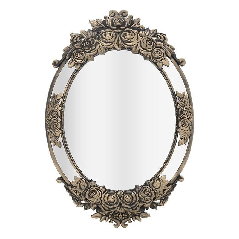 Oglinda de perete Golden Roses auriu antichizat 50 x 73cm, Inart