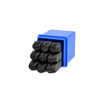 Set poansoane numere, 10mm / 9 elemente, Geko, G01814 Set poansoane numere, 10mm / 9 elemente, Geko, G01814