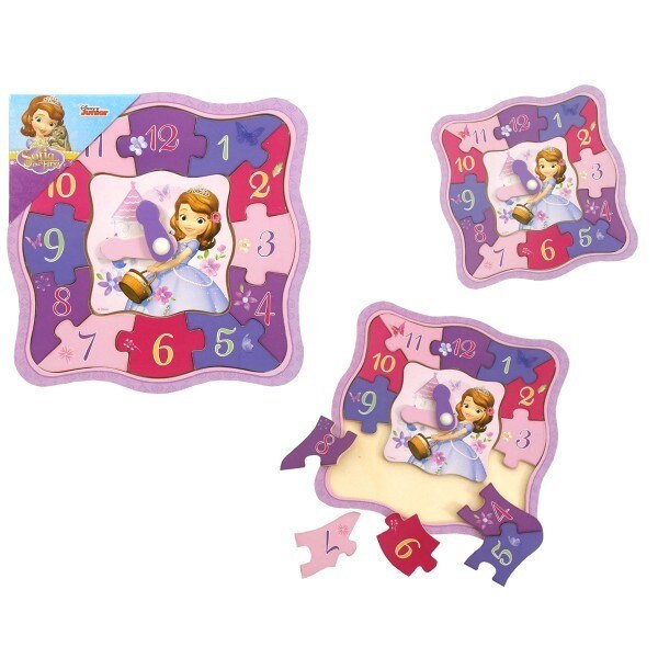 Puzzle Brimarex din lemn, 1570611, Ceas Zosia, 12 elemente