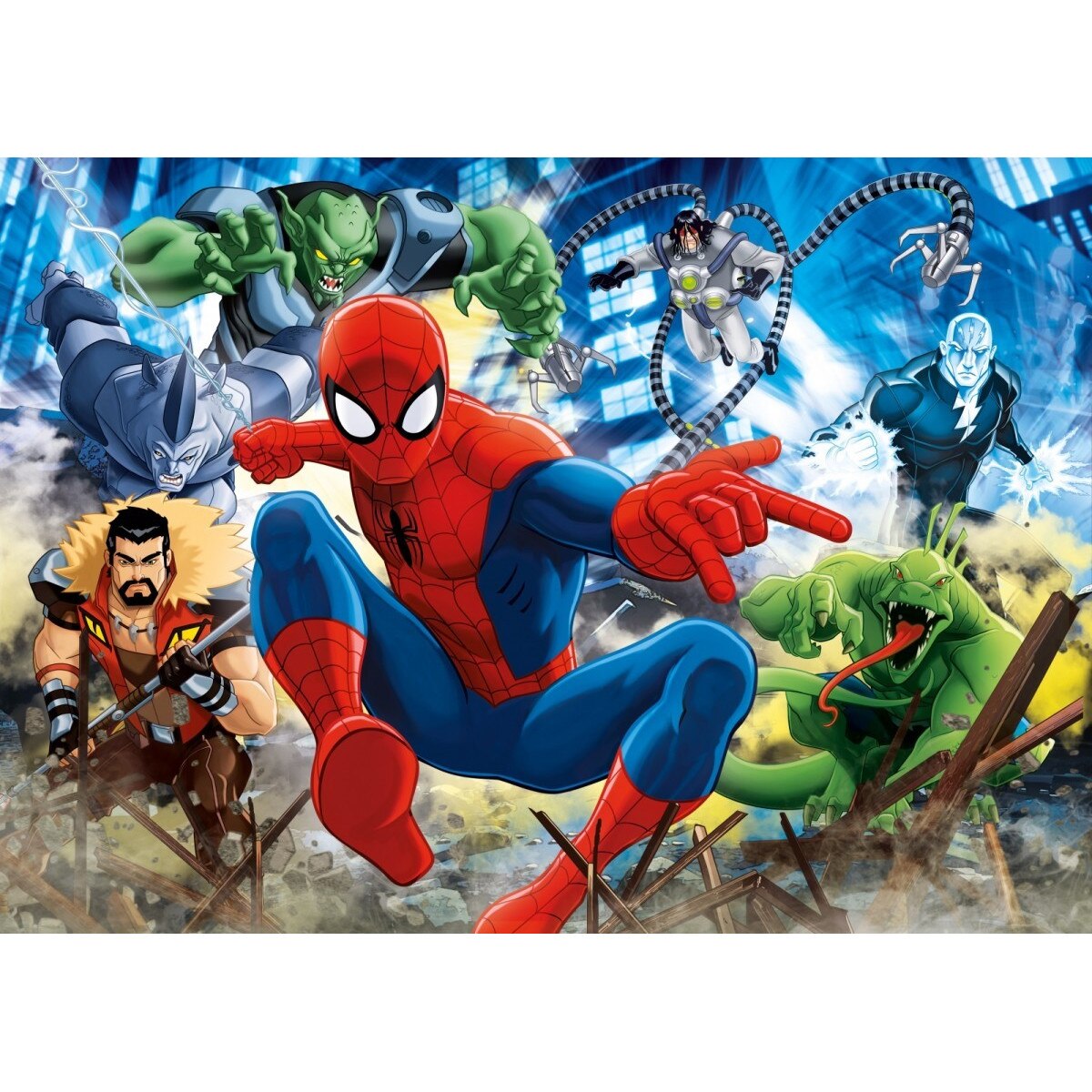 4 Progressive Puzzles - Spiderman Clementoni-96011 20 pièces