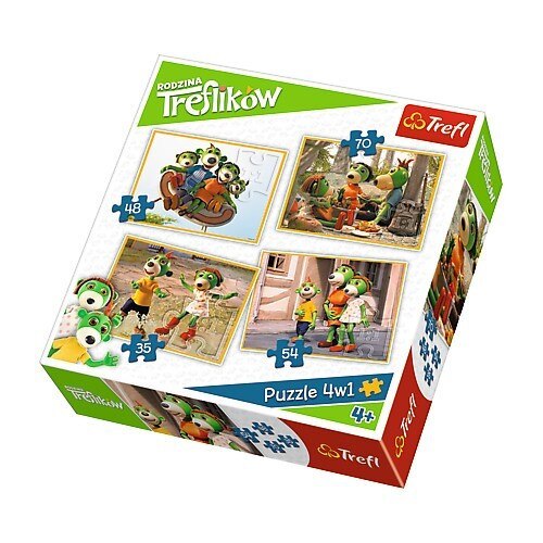 Puzzle 4in1 Familia Treflikow Trefl, 207 piese