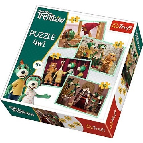 Puzzle 4in1 Familia Treflików Trefl, 207 piese
