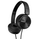 Casti On Ear Sony MDR-ZX110NAB, Cu fir, Microfon, Negru