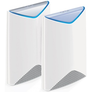 Sistem WiFi mesh Netgear Orbi AC3000, Tri-band, gigabit, pachet cu 1 router + 1 satelit Sistem WiFi mesh Netgear Orbi AC3000, Tri-band, gigabit, pachet cu 1 router + 1 satelit