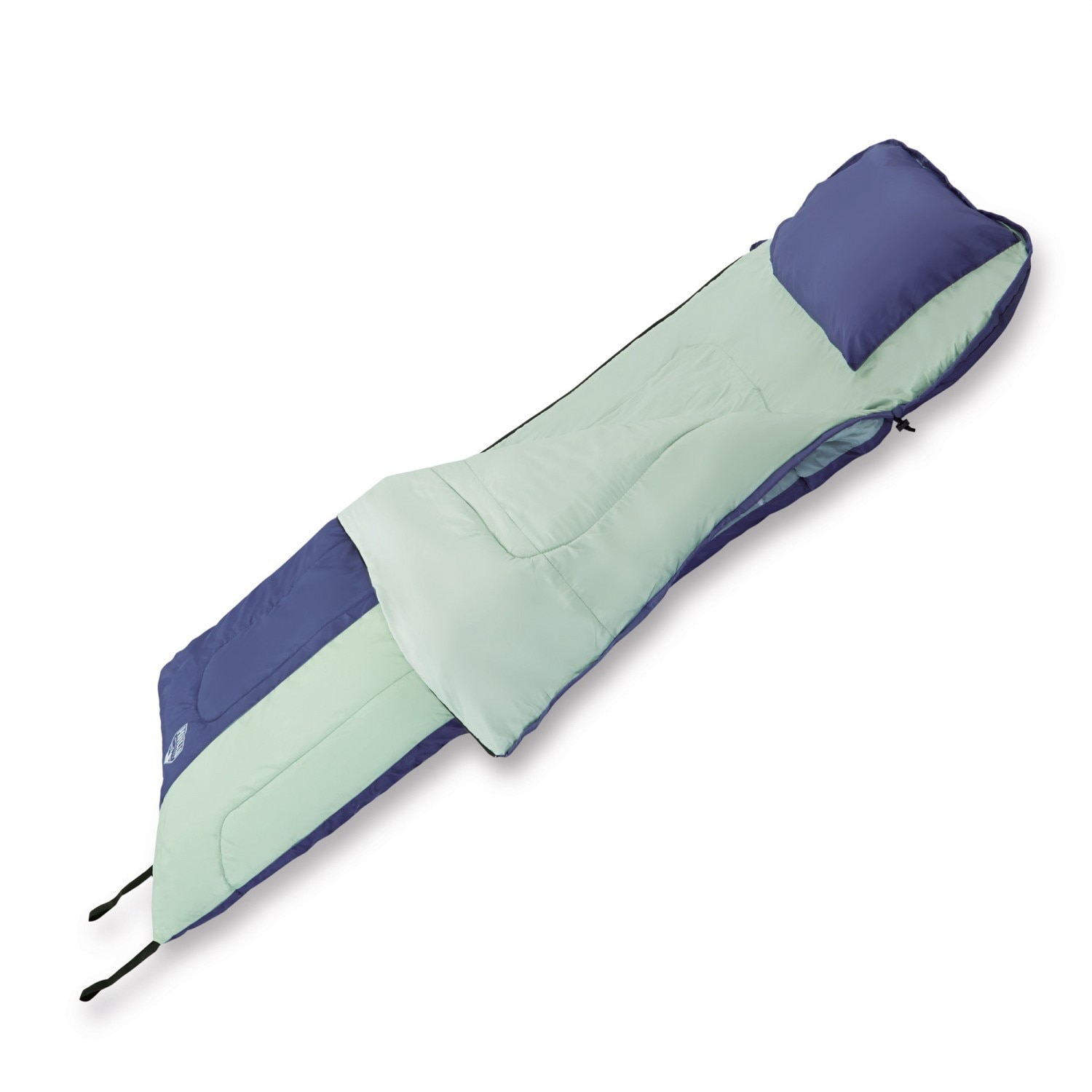 Sac de dormit Bestway Slumber Mountain Fresh , Pentru o persoana ,Perna ergonomica , Sac Transport , Culoare Albastru , Material poliester (190T g/m2) , Dimensiune 205 x 90 cm