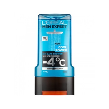 Gel de dus corp, fata si par L’Oreal Men Expert Cool Power Icy-Caps 300ml Gel de dus corp, fata si par L’Oreal Men Expert Cool Power Icy-Caps 300ml