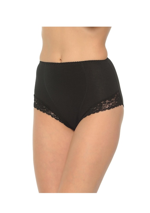 Chilot modelator cu dantela, Mitex ELA, Negru, Negru