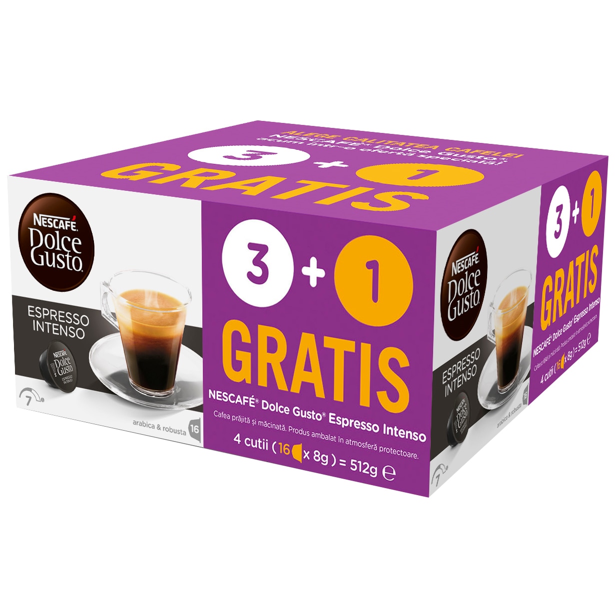 trumpet Bad factor these Pachet Capsule Nescafe Dolce Gusto Espresso Intenso 3+1 Gratuit, 64 caps,  512g - eMAG.ro