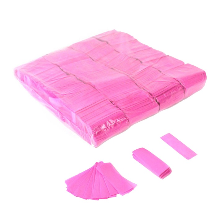 Punga de 1Kg cu confetti OH!Fx de 2x5 cm, vrac, roz