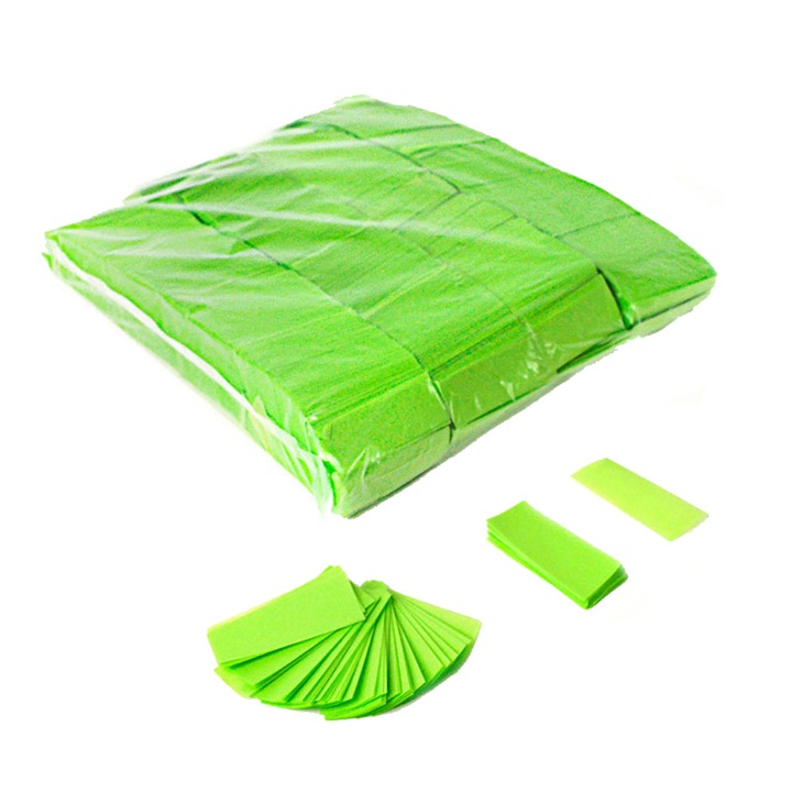Punga de 1Kg cu confetti OH!Fx de 2x5 cm, vrac, verde deschis