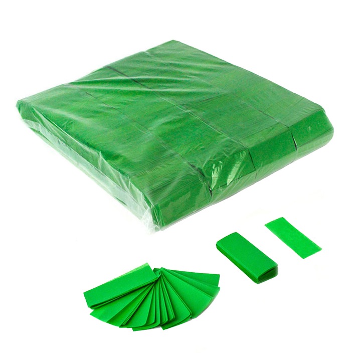Punga de 1Kg cu confetti OH!Fx de 2x5 cm, vrac, verde