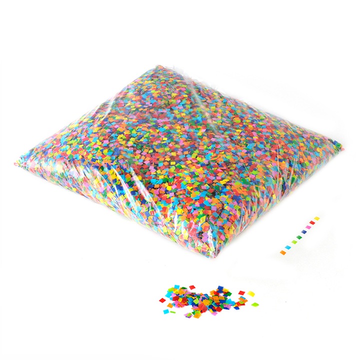 Punga de 1Kg cu confetti OH!Fx de 6mm multicolor