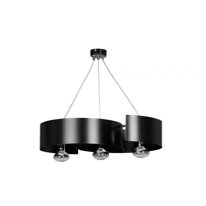 Полилей Emibig Vixon, 3x60W, Черен