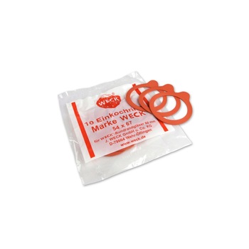 Set 10 garnituri pentru borcane, model Small, Weck Set 10 garnituri pentru borcane, model Small, Weck