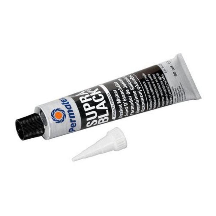 Permatex Supra Black Tömítő oldat, RTV szilikon, magas olajállósággal, 80 ml