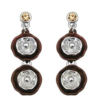 Cercei eleganti maro cu cristale - BeSpecial 3143, 4,30, Maro Cercei eleganti maro cu cristale - BeSpecial 3143, 4,30, Maro