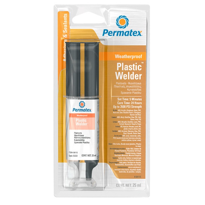 Adeziv epoxidic pentru plastic-Permatex 5 min. Plastic Welder-25 ml