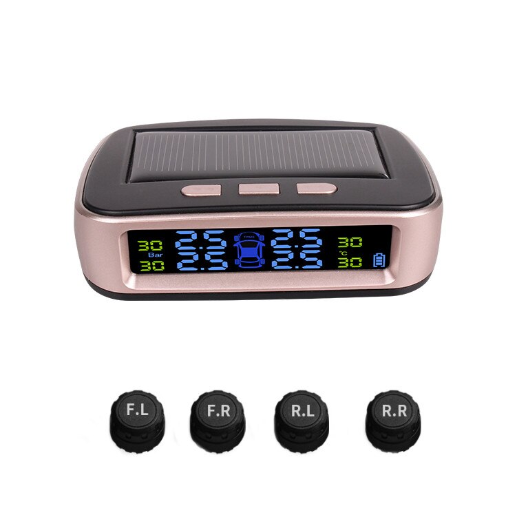 Sistem de monitorizare a presiunii aerului din anvelope, incarcare solara, senzori exteriori, (TPMS) YBN68