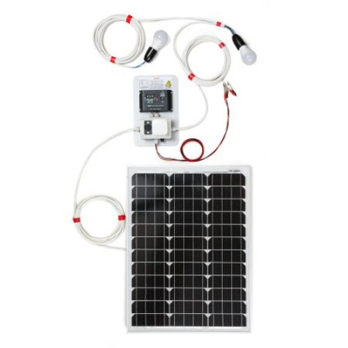 Sistem de iluminat 50W cu 2 becuri