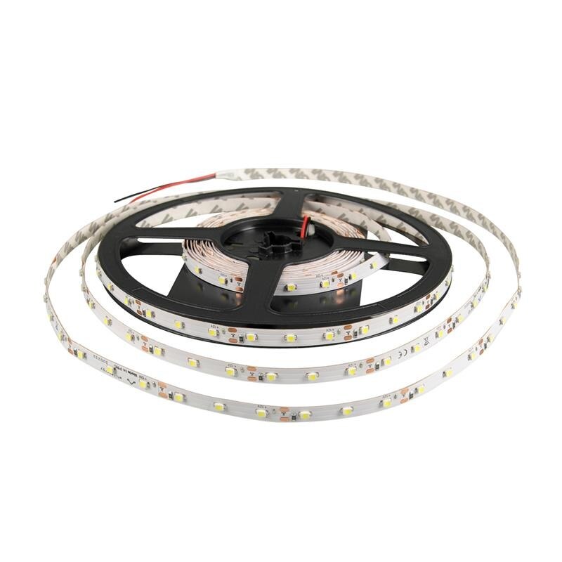 Banda LED Whitenergy 5m, 60buc/m, 3528, 4.8W/m, 6000K, alb rece, fara conector