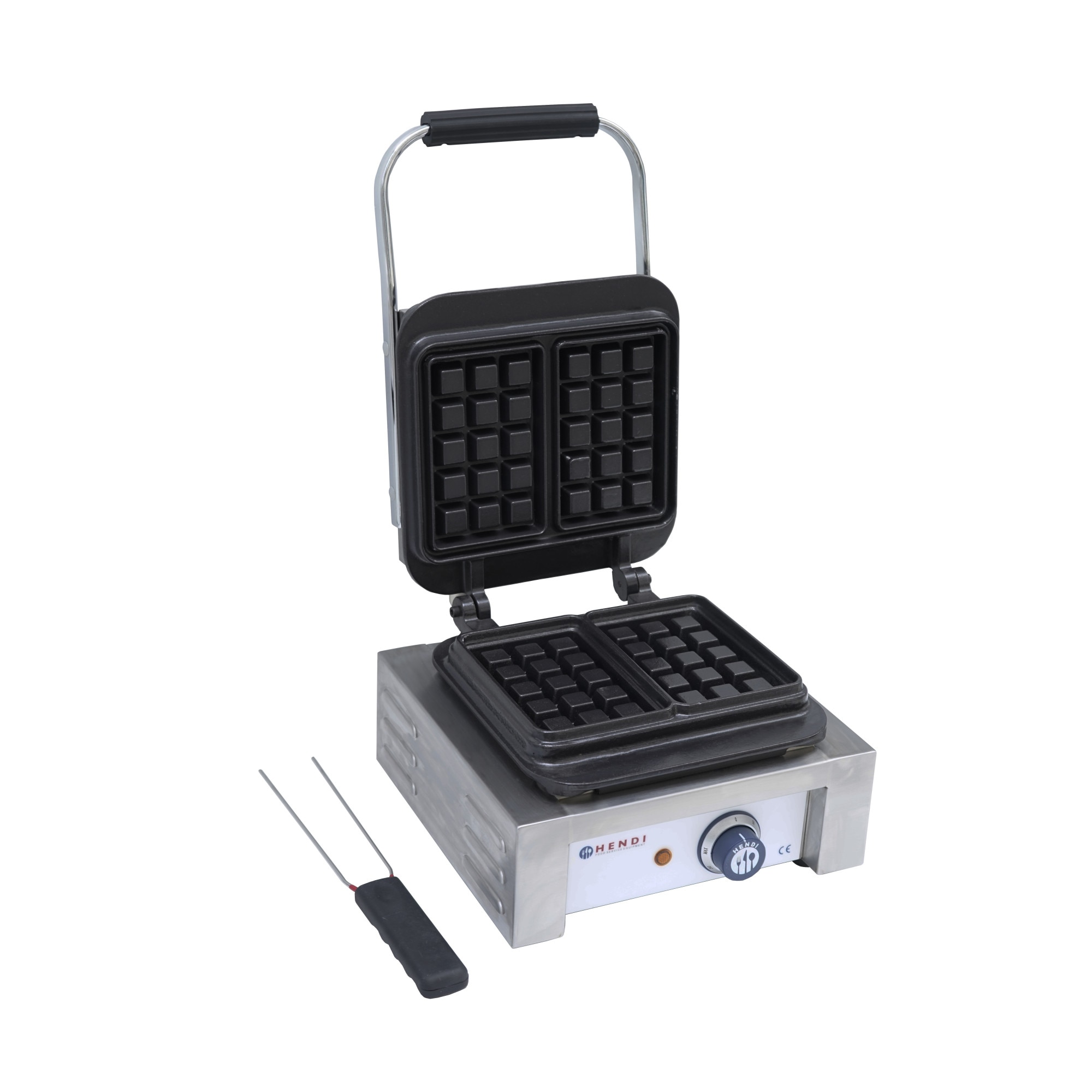 Aparat Hendi Brussels pentru vafe / waffles, 2200W, 2 placi dreptunghiulare 3x5 cm